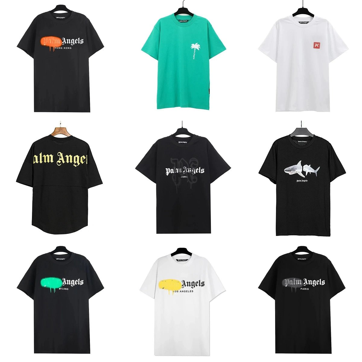 Palm Angels Gothic Logo Oversized T-Shirt Off-White product detail 16 in Litbuy spreadsheet finds