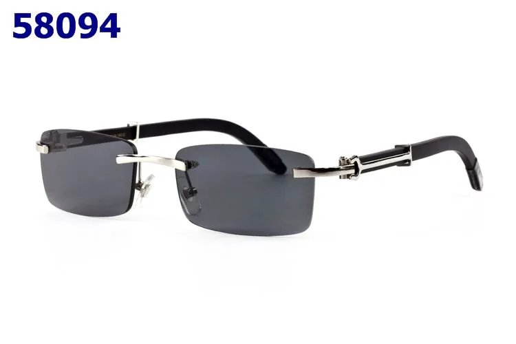 Design Rimless Gradient Pink Sunglasses with Gold Accents and White Temples - 4