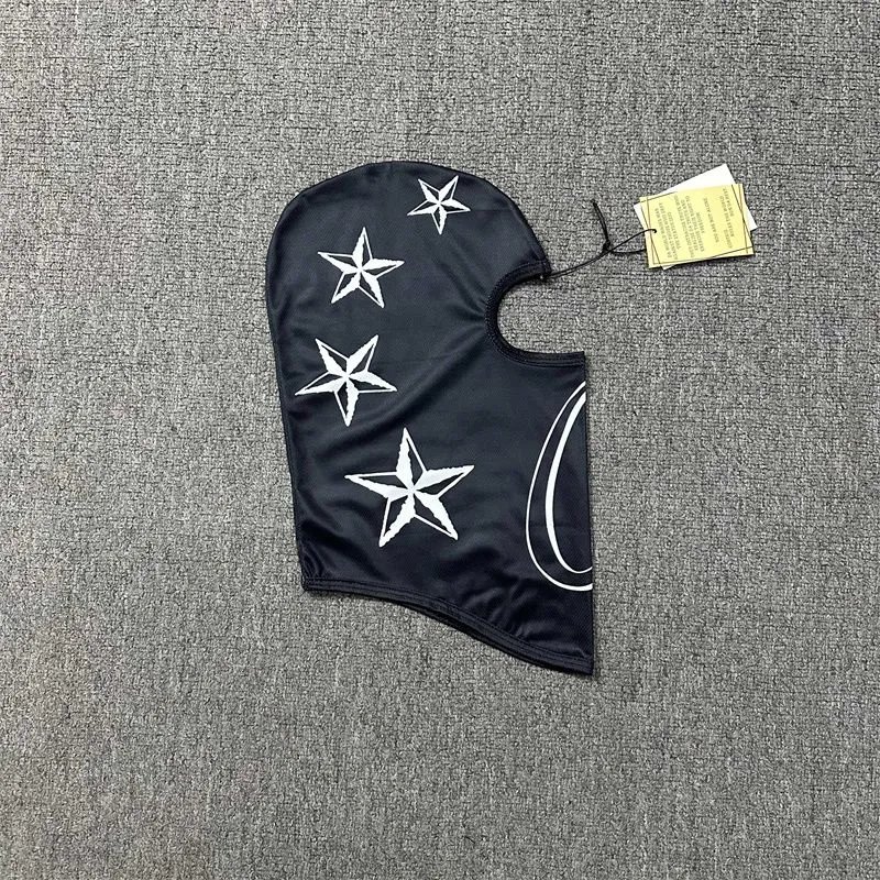Off-White Star Print Balaclava Black - 1