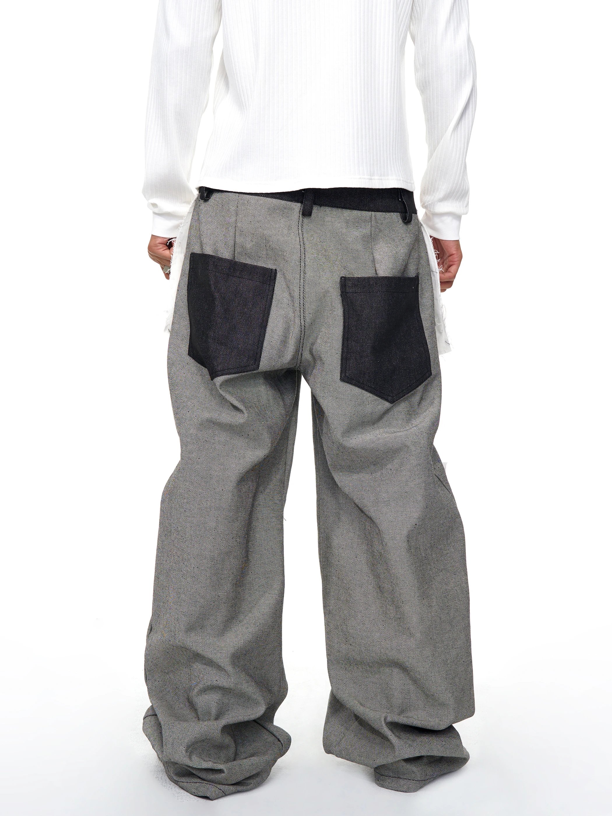Fourth3Ex Reverse Raw Denim Lumberjack Pants · 5