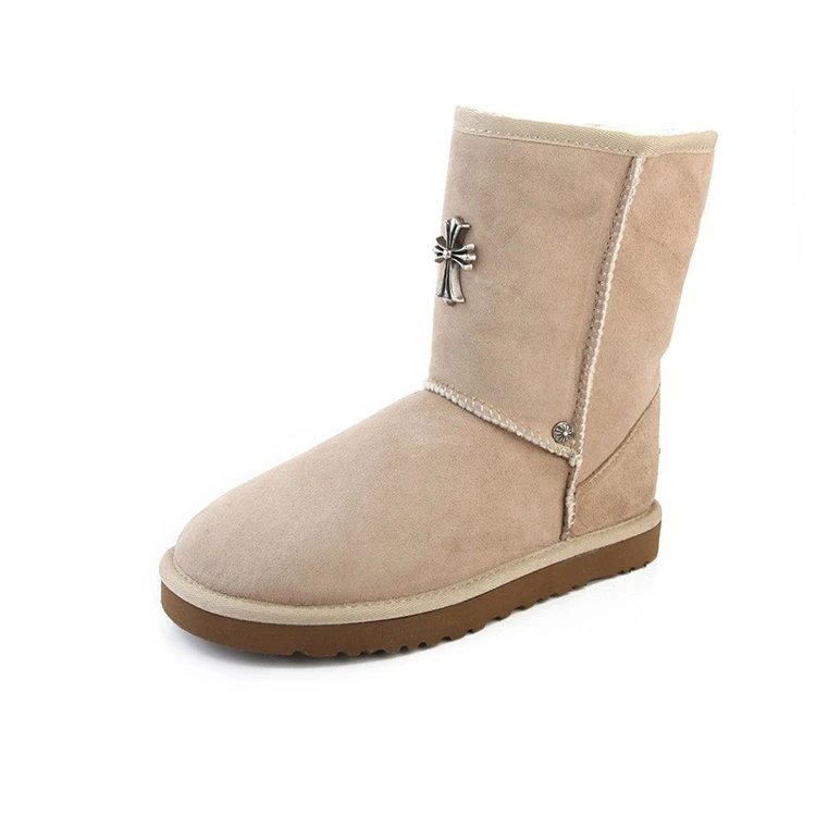 UGG Bailey Button Black Suede Shearling-Lined Ankle Boots - 3