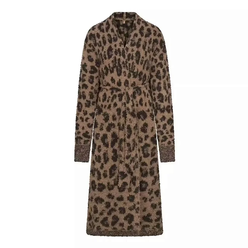 Skims Leopard Bathrobe