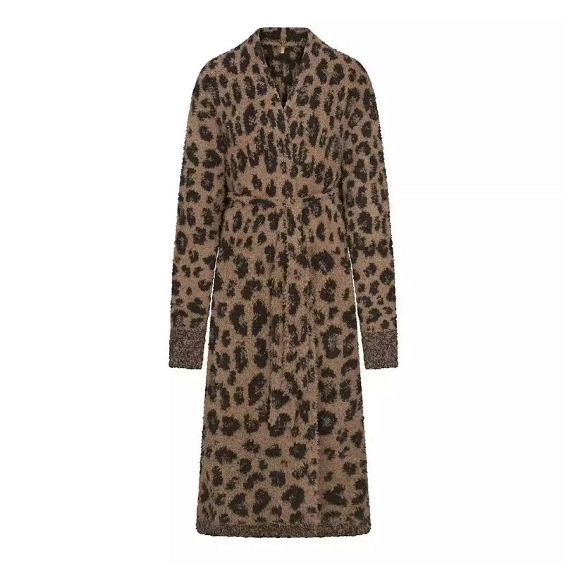 Skims Leopard Bathrobe
