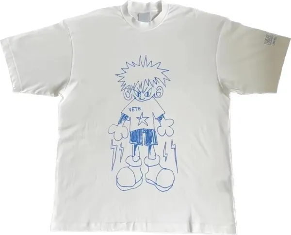 Design Vete x Limited Edition Cartoon Character White T-Shirt T-Shirts - 3