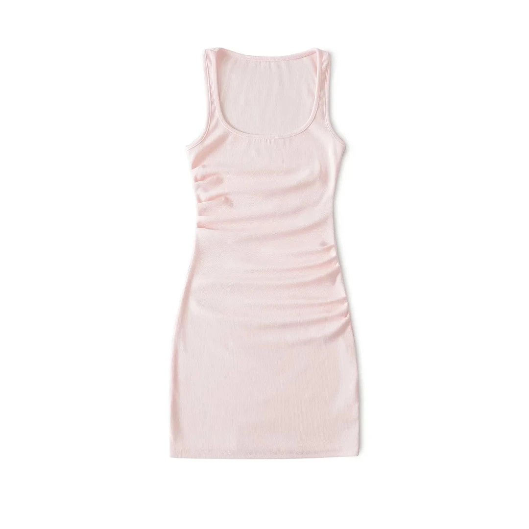 Basic Solid Color Dresses foto 3