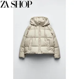 thumbnail for AutumnNewSolidColorVersatileWarmFauxLeatherShortCottonJacketforWomen3046225
