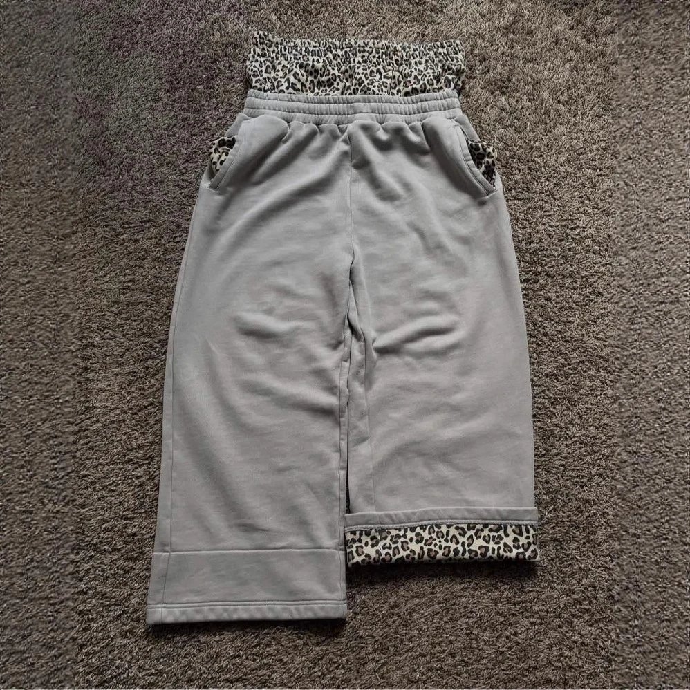 Grey Leopard Sweats