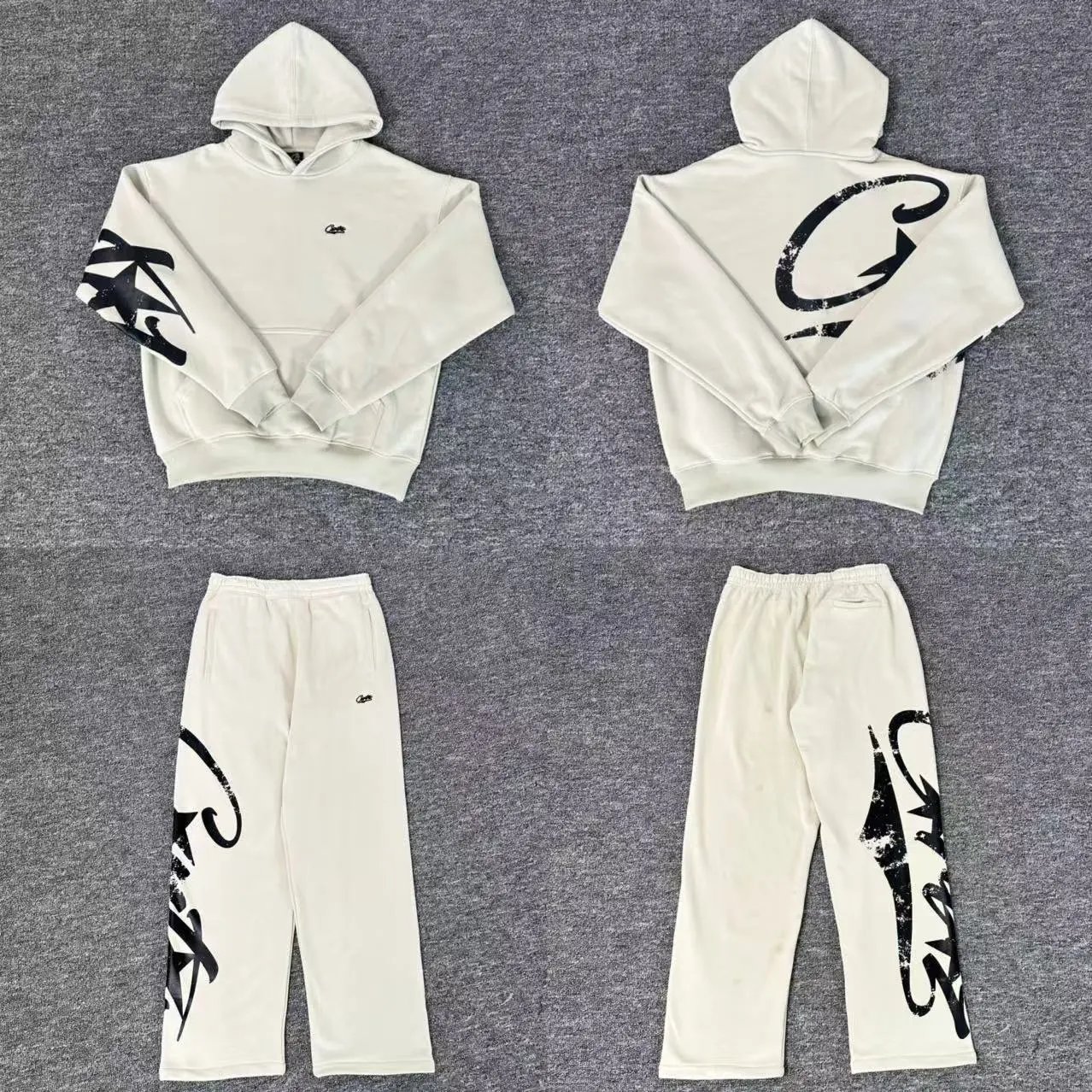 Cactus Jack Graphic Sweatpants Beige - 2
