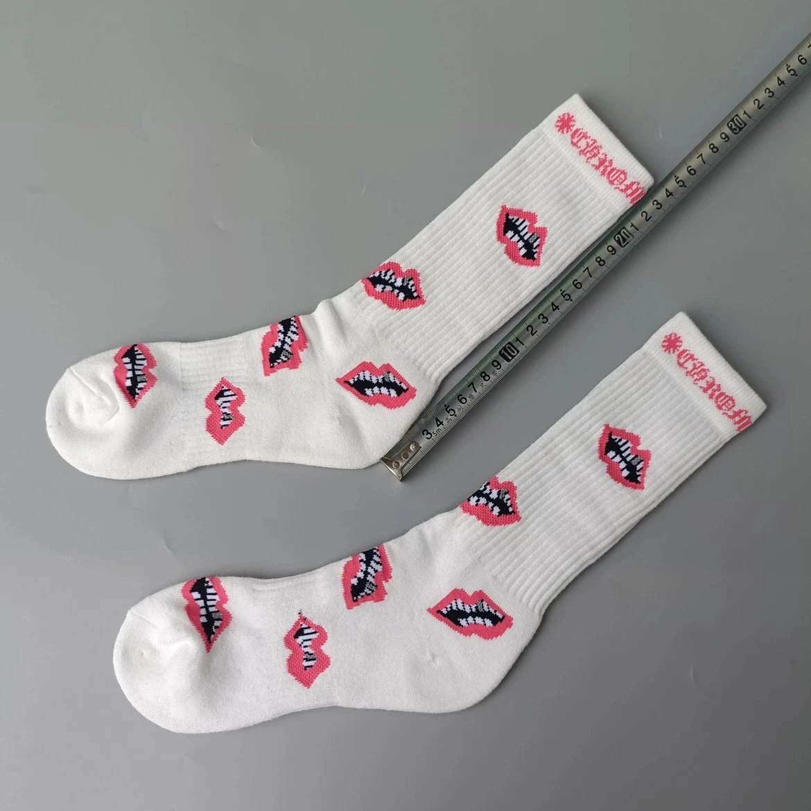 Chrome Hearts x Unknown Artist Pink Graphic Sock - 5
