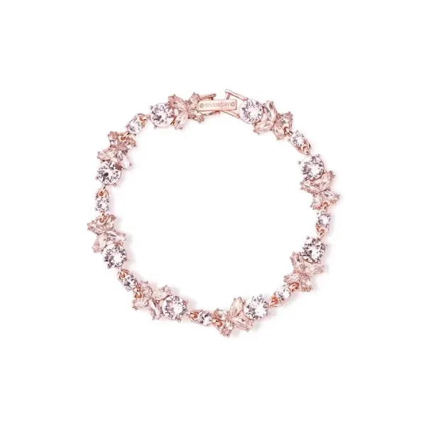Givenchy Floral Crystal Rose Gold Bracelet - 1