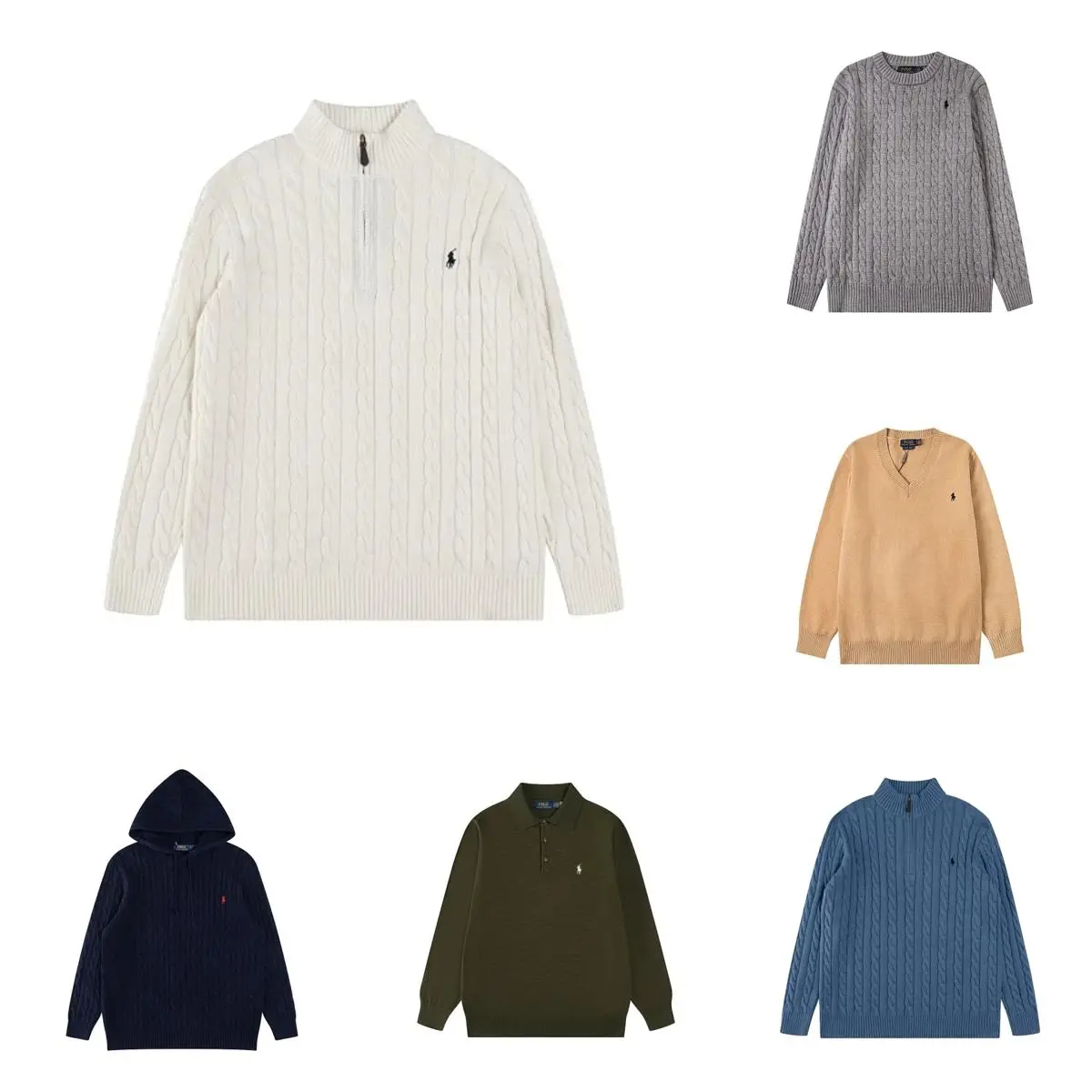 Ralph Lauren Cable Knit Sweater Collection