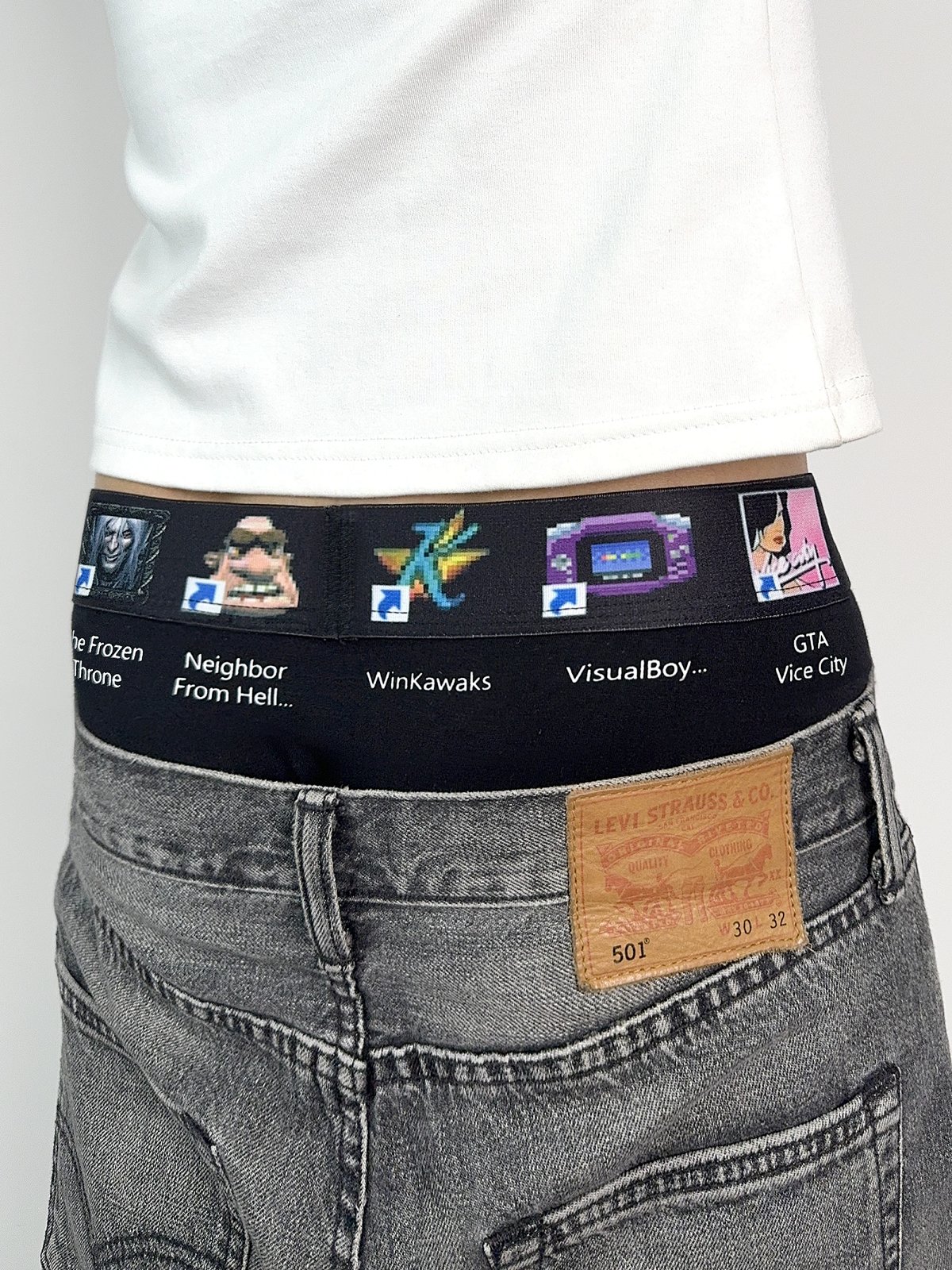 CSONLINEllc Game Admin Emblem Modal Ice Silk Quick-Dry Boxer Briefs