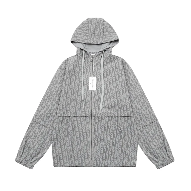 Dior Jackets Monogram Hooded Zip Jacket product detail image 6