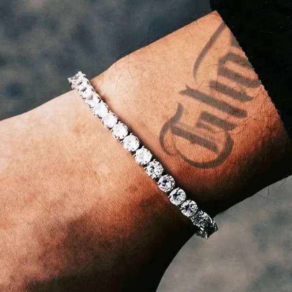 Chrome Hearts Tennis Bracelet Silver Jewelry - 1