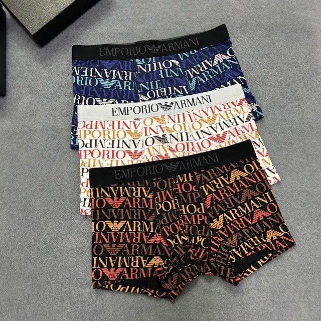 Emporio Armani Underwear Men's Boxer Briefs, Pack of Three product detail image 8