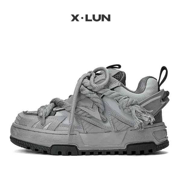 Design X·LUN Chunky Sneaker Gray Rope-Lace Sneakers Chunky Sneakers - 1