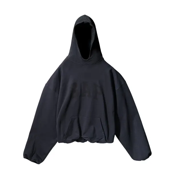 Gap Cropped Hoodie Light Gray Hoodie - 7