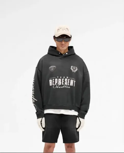 Represent Belstaff Black Hoodie - 5