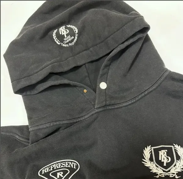 Represent Belstaff Black Hoodie - 8