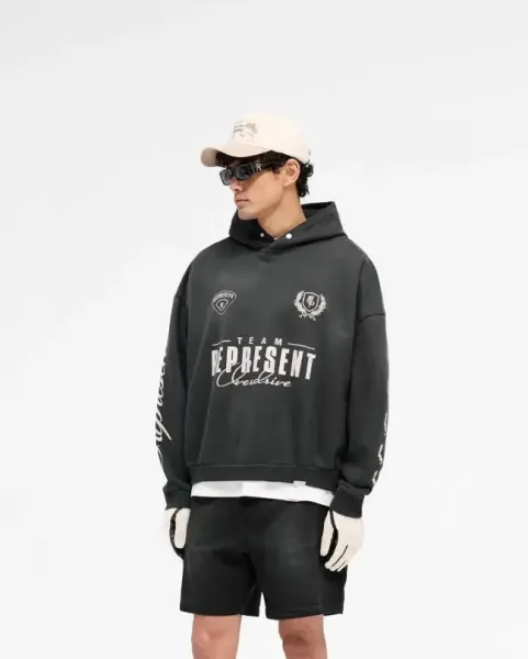 Represent Belstaff Black Hoodie - 6