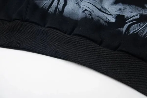 Mixed Emotion Crystal-Embroidered Windbreaker Black Jacket - 9
