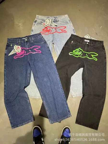 A Bathing Ape x Unknown Collaborator Cat-Print Denim Jeans - 29