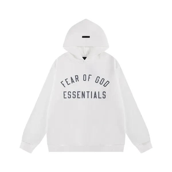 Fear of God Essentials White Arch Logo Hoodie - 1