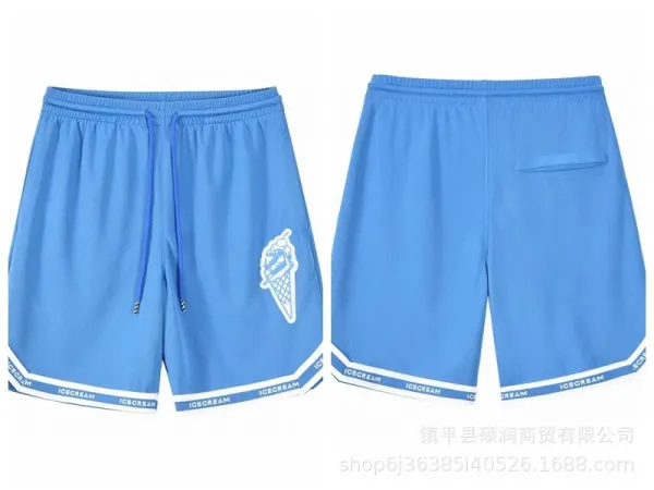 Icecream Ice Cream Graphic Shorts Blue - 1