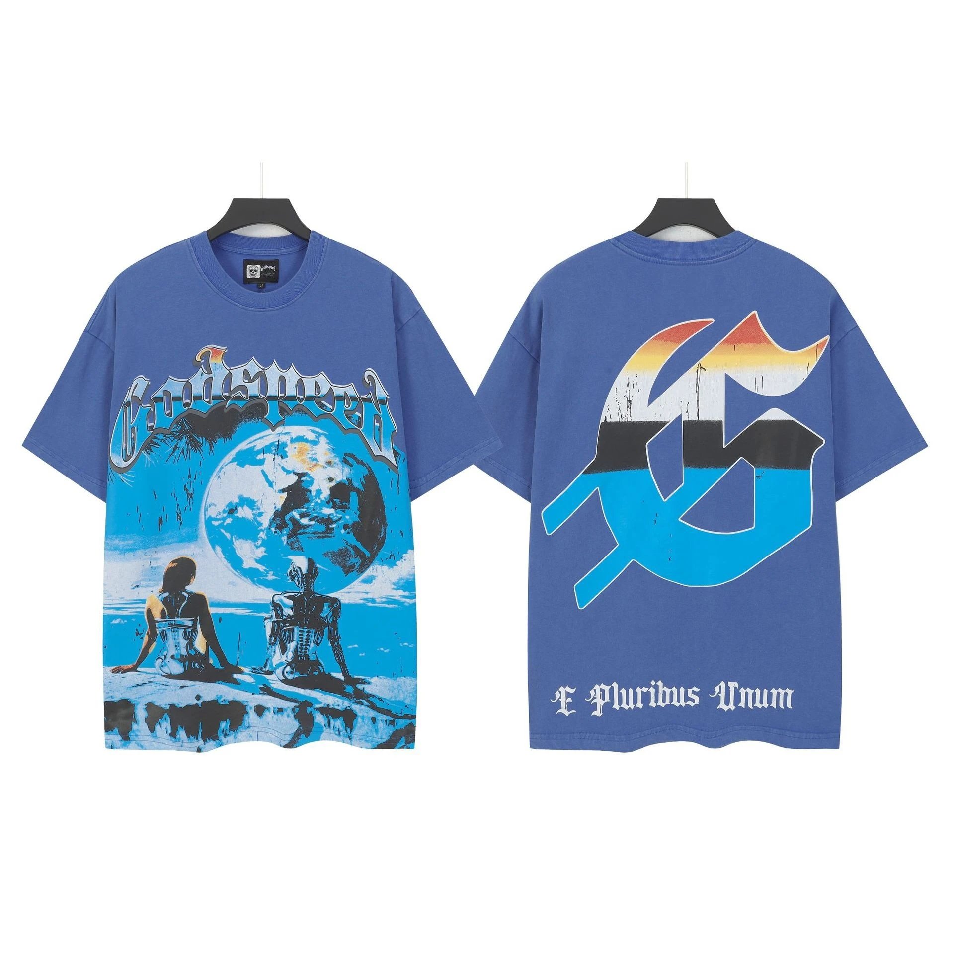 Skull Print Washed Vintage T-Shirt photo 2