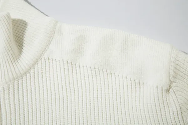 Design Chunky Knit Oversized Cardigan Beige-Gray Multicolor - 26