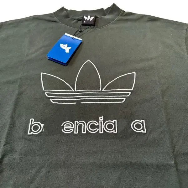 Balenciaga x Adidas Originals Outline Logo T-Shirt White - 16