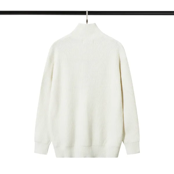 Design Chunky Knit Oversized Cardigan Beige-Gray Multicolor - 10