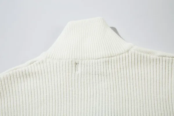 Design Chunky Knit Oversized Cardigan Beige-Gray Multicolor - 14