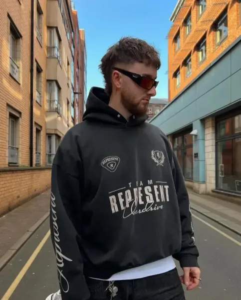 Represent Belstaff Black Hoodie - 10
