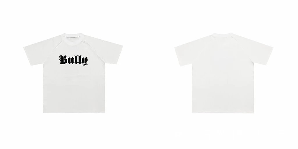 Bully Graphic Print White Raglan T-Shirt - 1