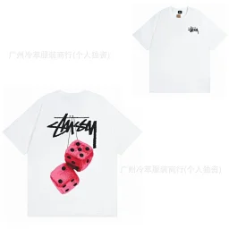 thumbnail for American fashion brand STU short sleeve t-shirt white collection print short sleeve t-shirt casual couple unisex