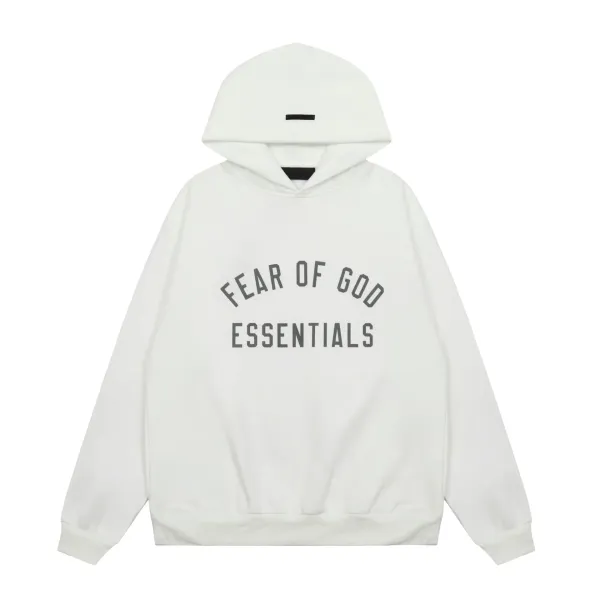 Fear of God Essentials Arch Logo Hoodie White - 1