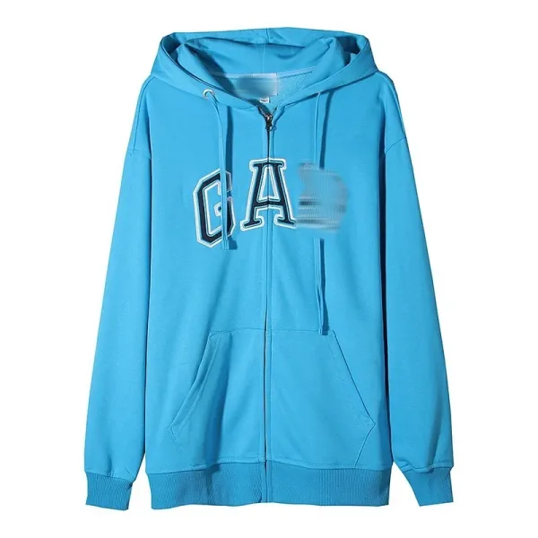 GAP Logo Zip-Up Hoodie Sky Blue - 6