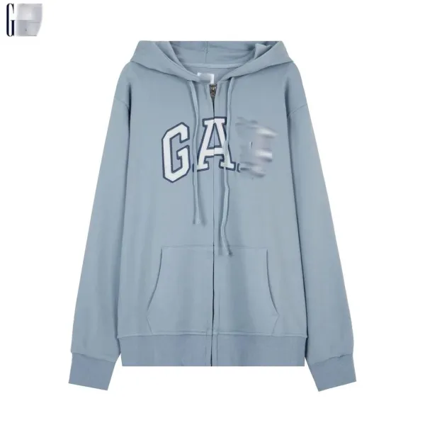 GAP Logo Zip-Up Hoodie Sky Blue - 13