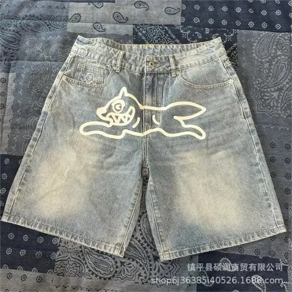 A Bathing Ape x Unknown Collaborator Cat-Print Denim Jeans - 23