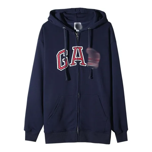 GAP Logo Zip-Up Hoodie Sky Blue - 7