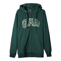 thumbnail for Trendy brand hooded zipper sweatshirt autumn and winter new letter embroidery for men and women couples The same loose hoodie is pure cotton