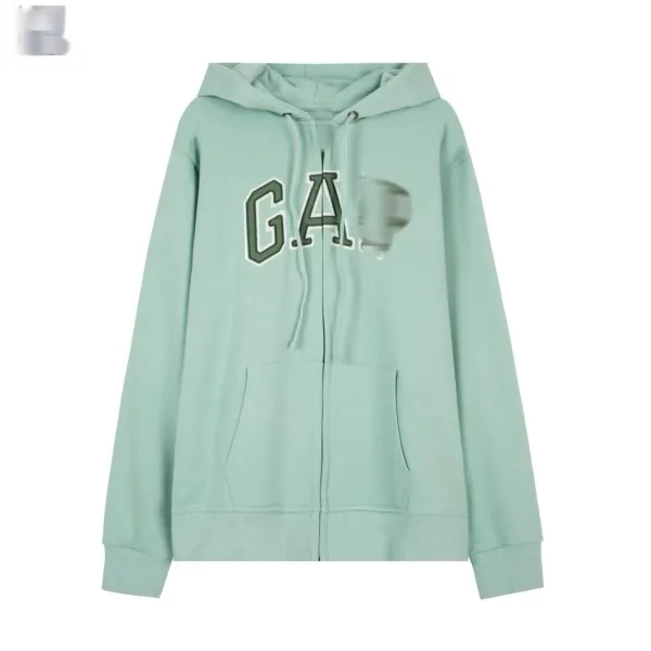 GAP Logo Graphic Zip-Up Hoodie Mint Green - 1