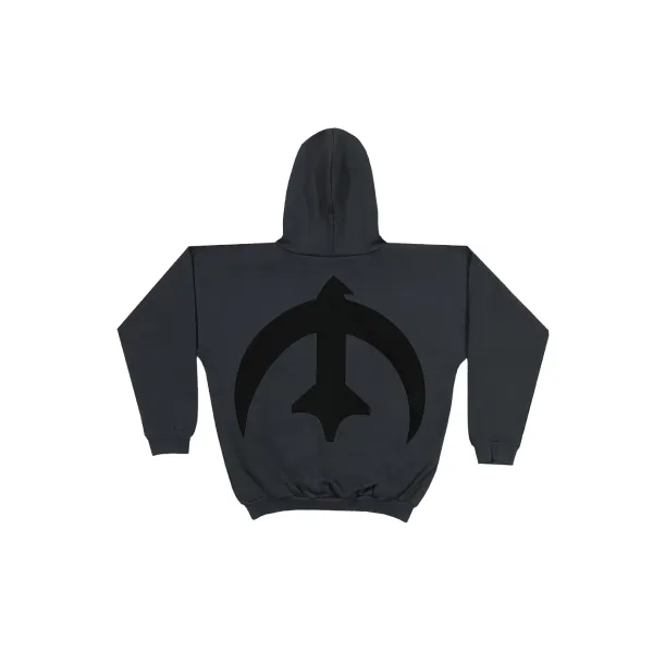 Off-White Arrow Logo Hoodie Charcoal Gray Hoodie - 1