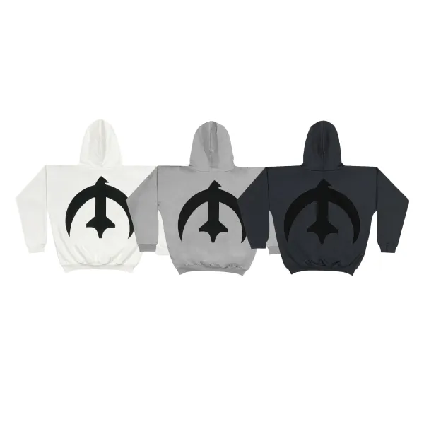 Off-White Arrow Logo Hoodie Charcoal Gray Hoodie - 20