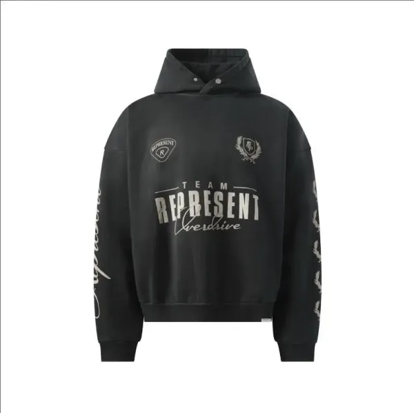 Represent Belstaff Black Hoodie - 4