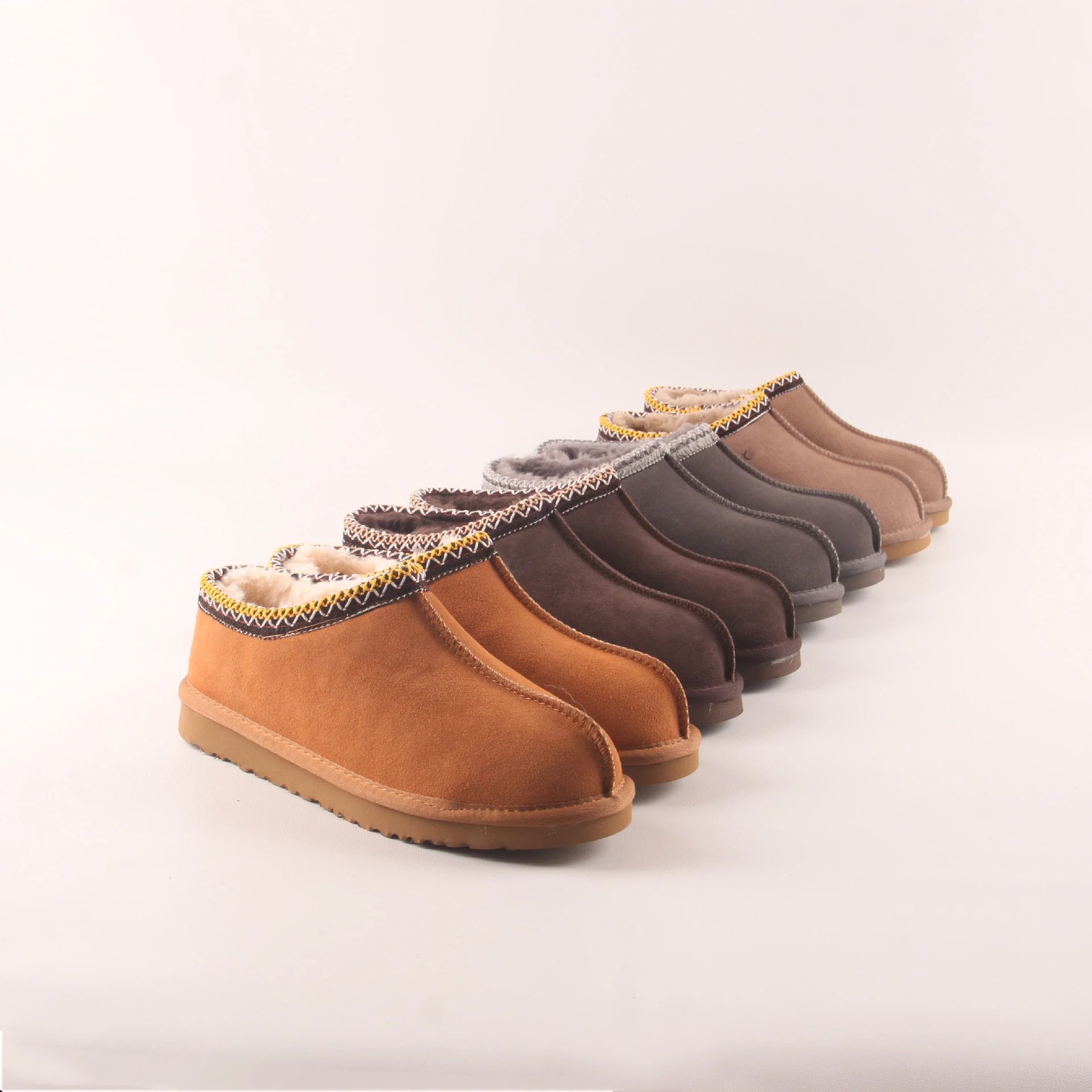 Leather Wool Snow Boots