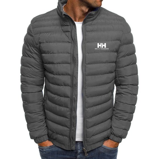 BEV 2025 Foreign Trade Hot Selling Cross-border Autumn Winter Solid Color Casual Men's Trendy Padded Coat Short Style Young and Middle-aged