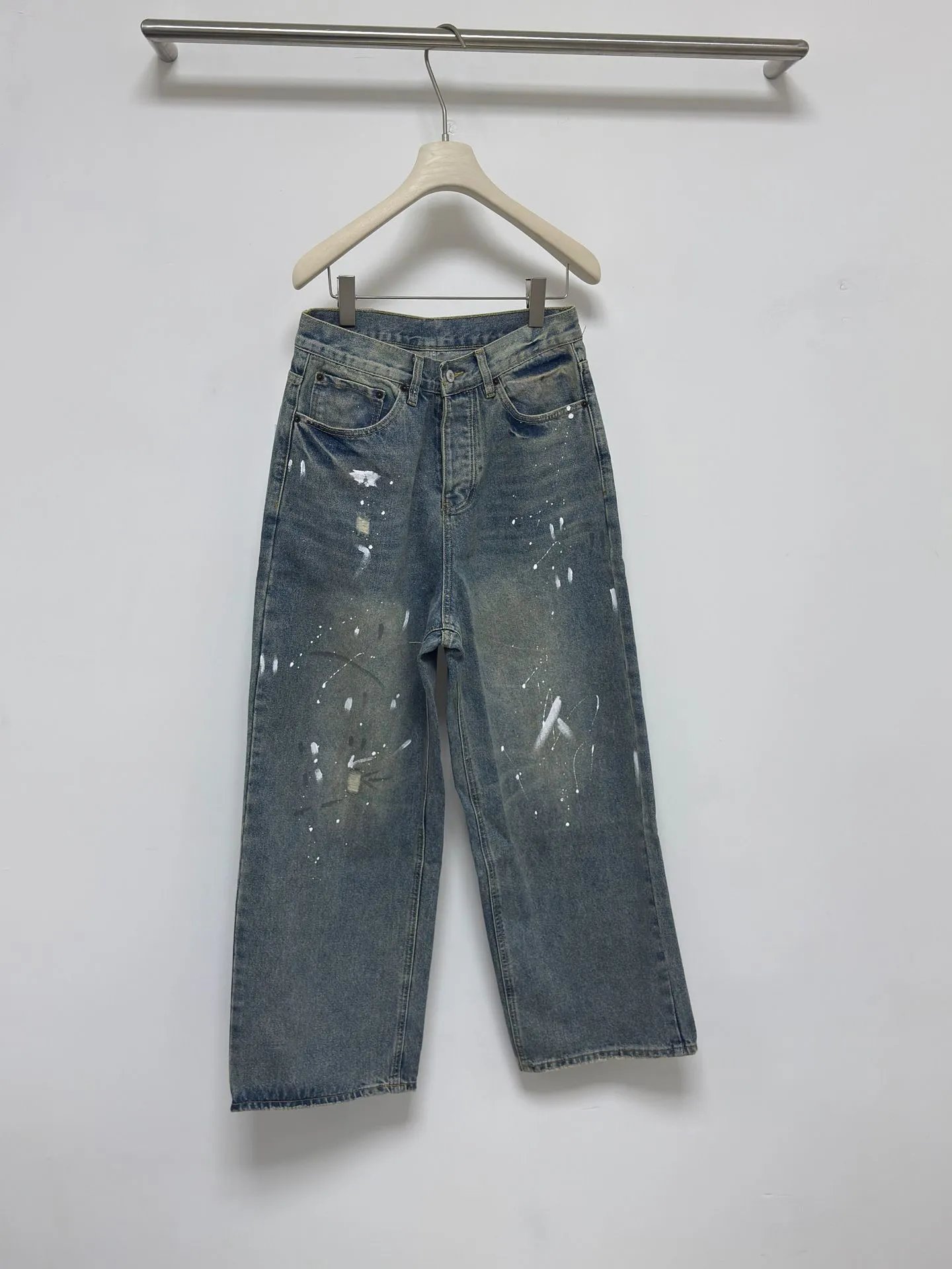 AC-Splatter-Straight Leg-Blue