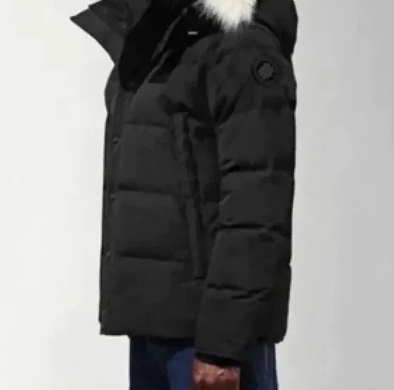 Canada Goose Hooded Down Jacket Wolf Fur photo 5